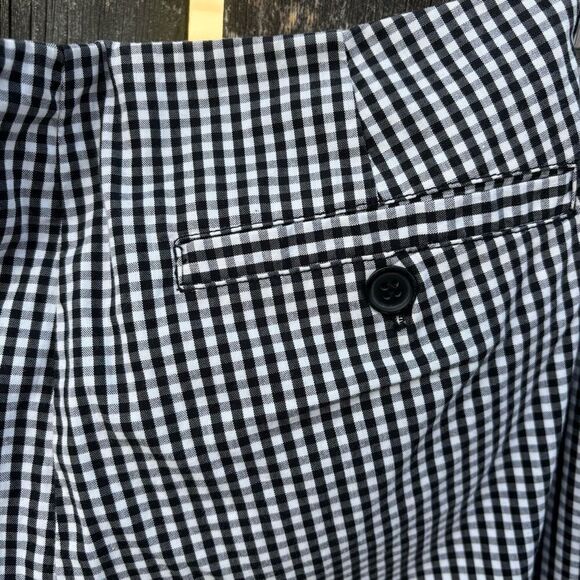 Brooks Brothers High Rise Gingham Plaid Ankle Pants 6 - Picture 3 of 5